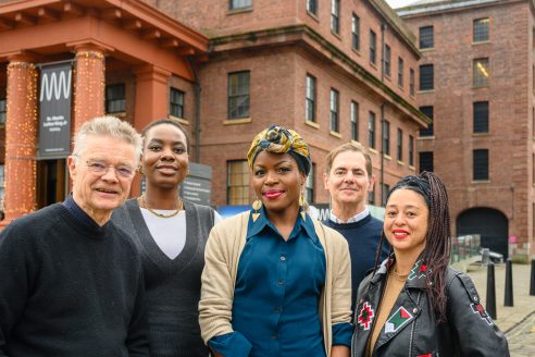 From L-R: Peter Clegg (FCBS), Kudzai Matsvai (UofL), Kossy Nnachetta (FCBS), Geoff Rich (FCBS) and Ilze Wolff (UofL)