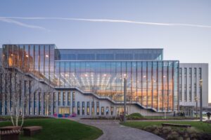 Sky Believe in Better Building, West London Campus, by Arup Associates